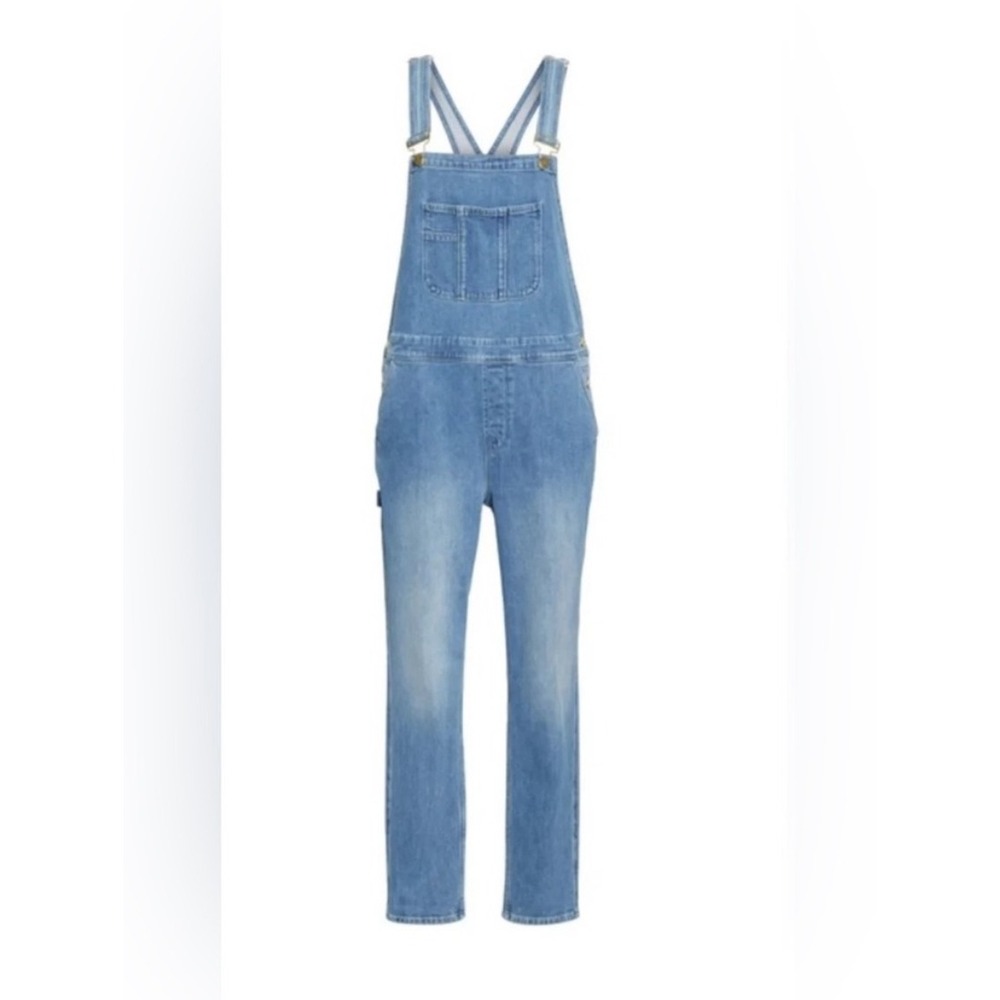 Frame Overalls Islet Garçon Women Size Medium Blue Tapered Leg